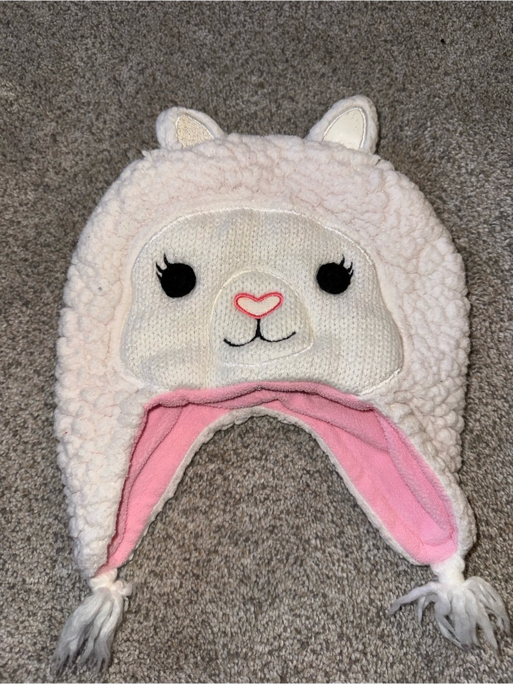 Place Pink Sherpa Baby Hoodie